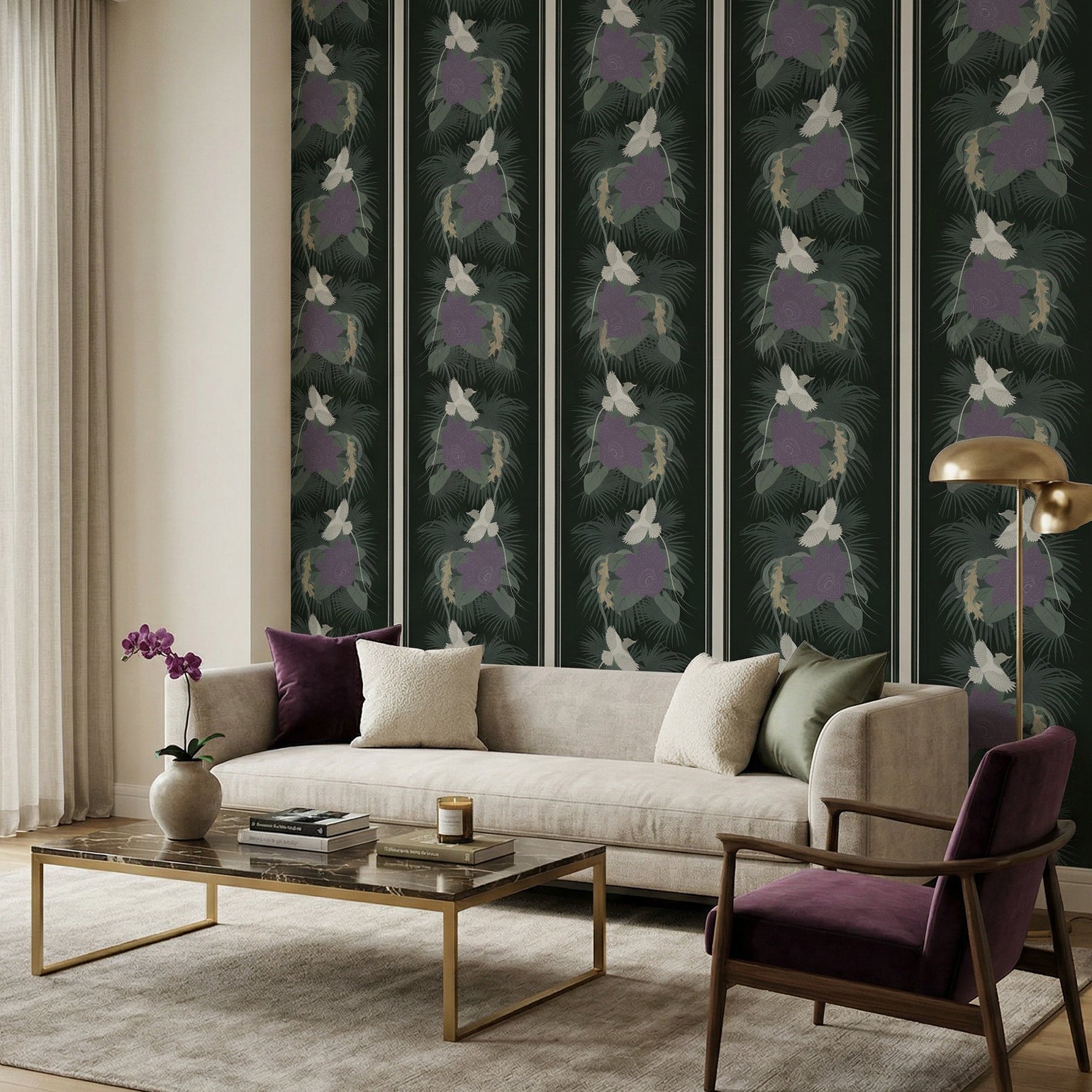 Cherrapunji-Lace White & Lilac