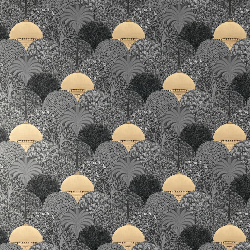 Lodhi Gardens-Silver & Grey