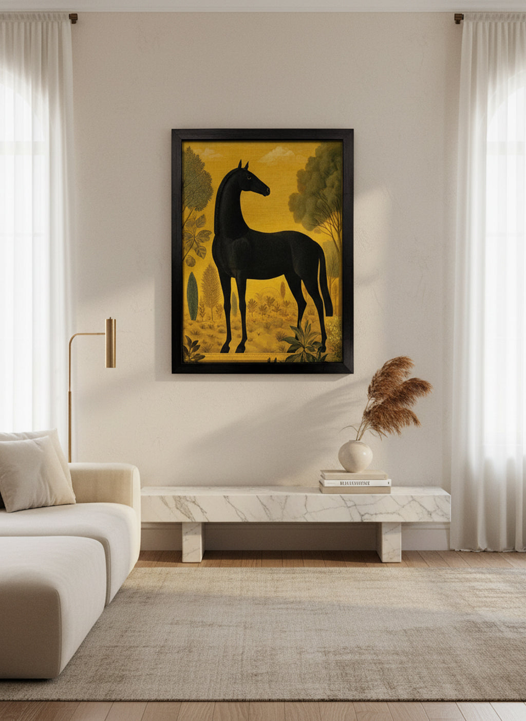 Horse on Yellow 1