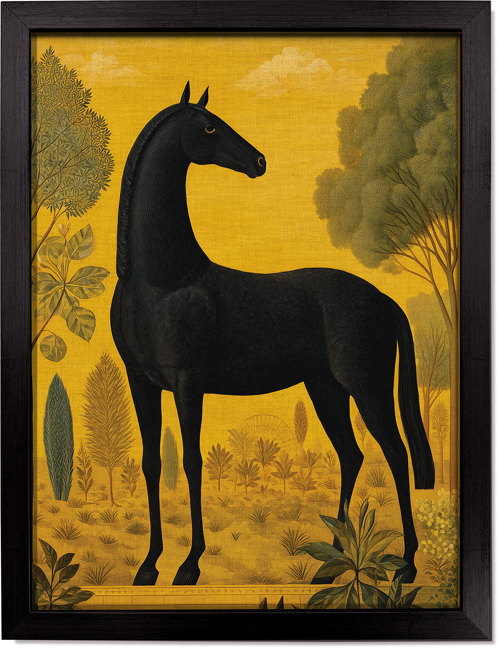 Horse on Yellow 1