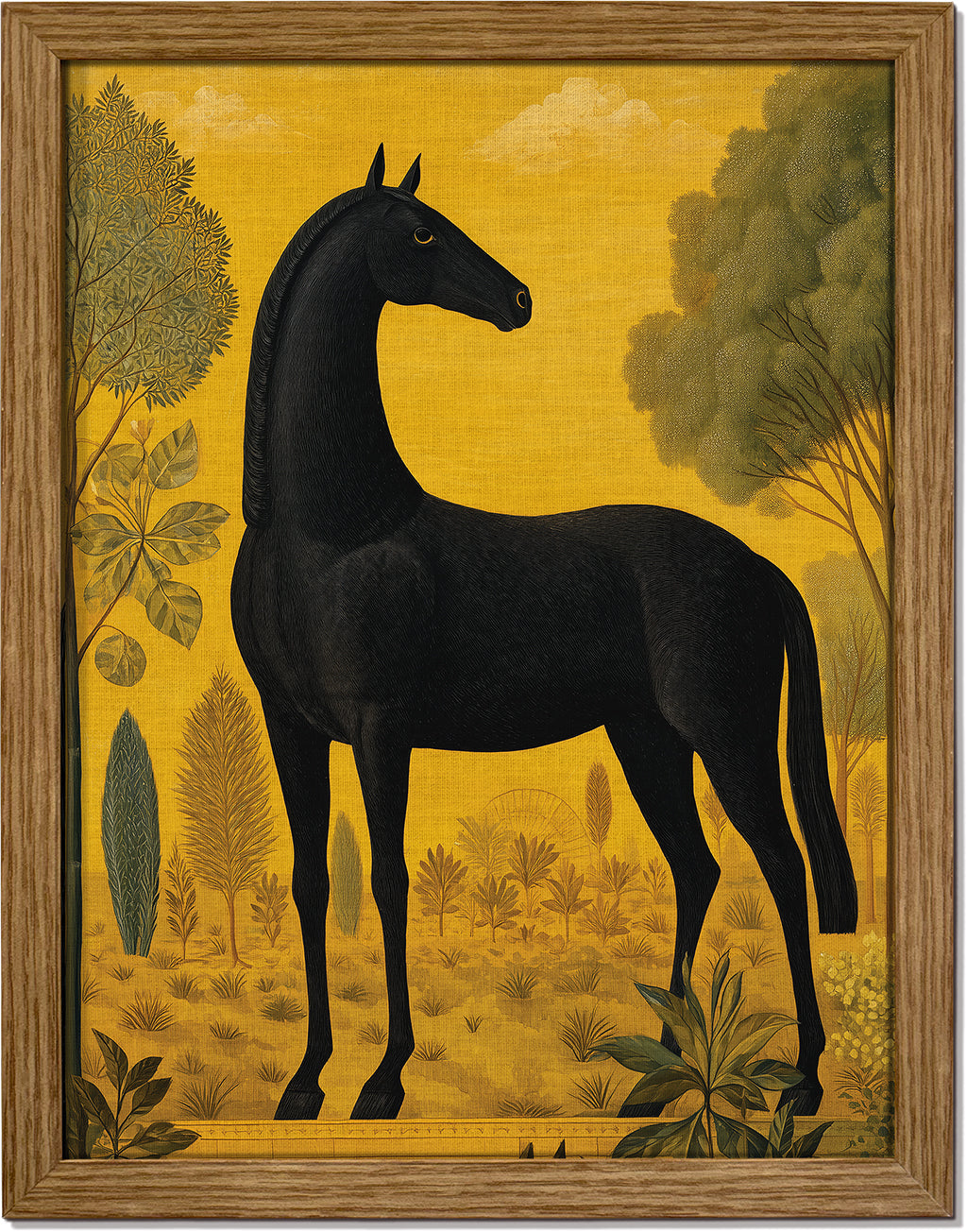 Horse on Yellow 1