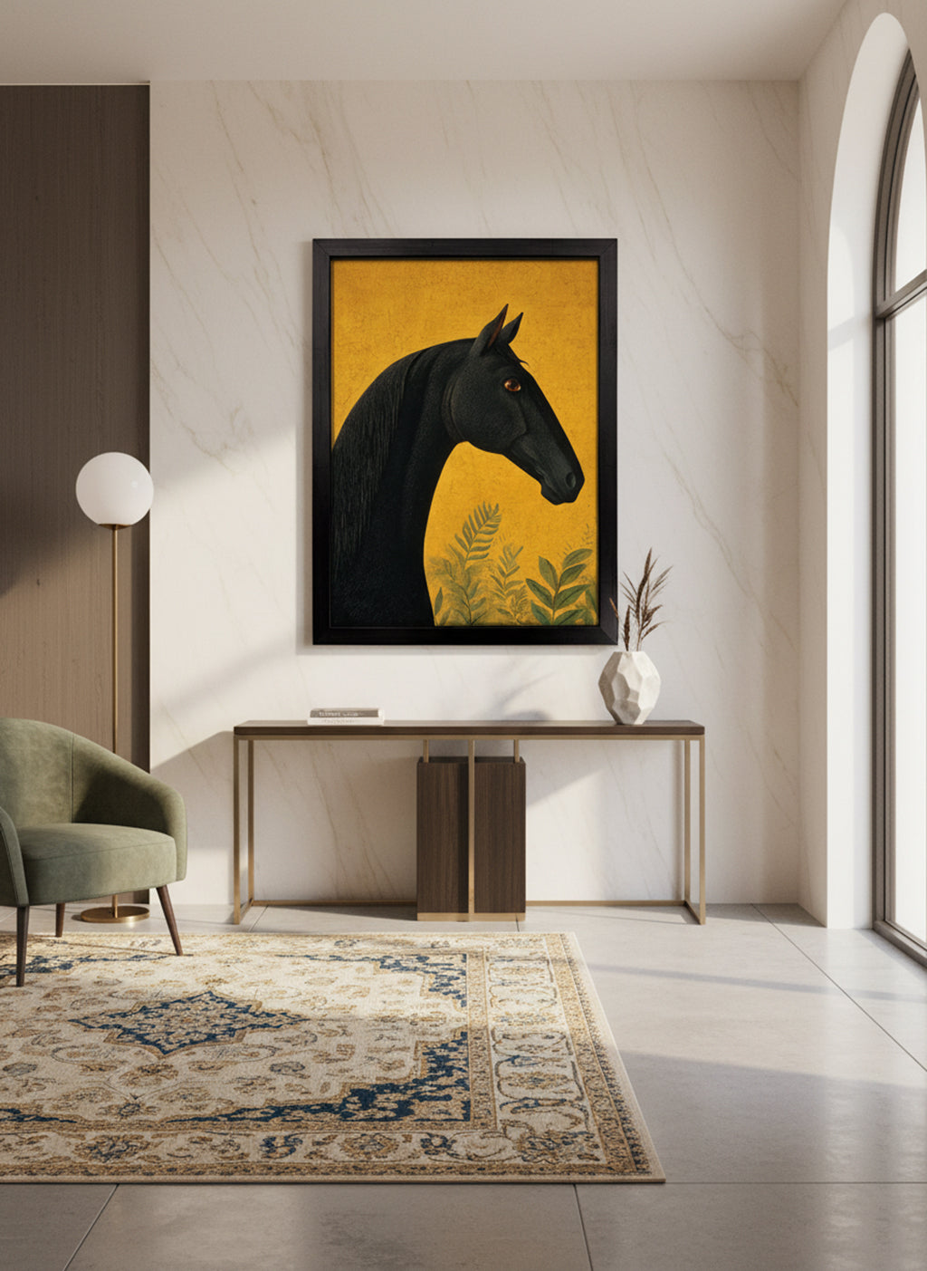 Horse on Yellow 2