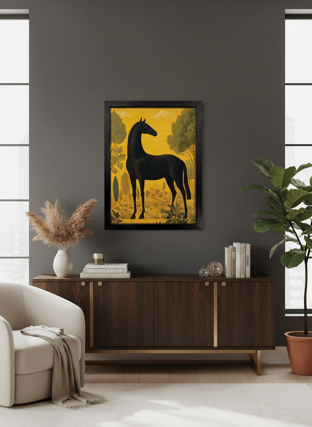 Horse on Yellow 1