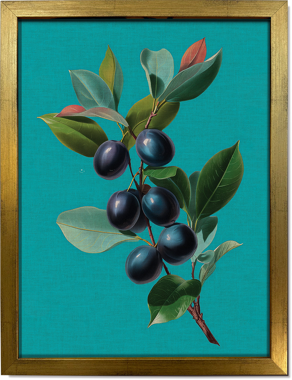 Jamun on Cyan