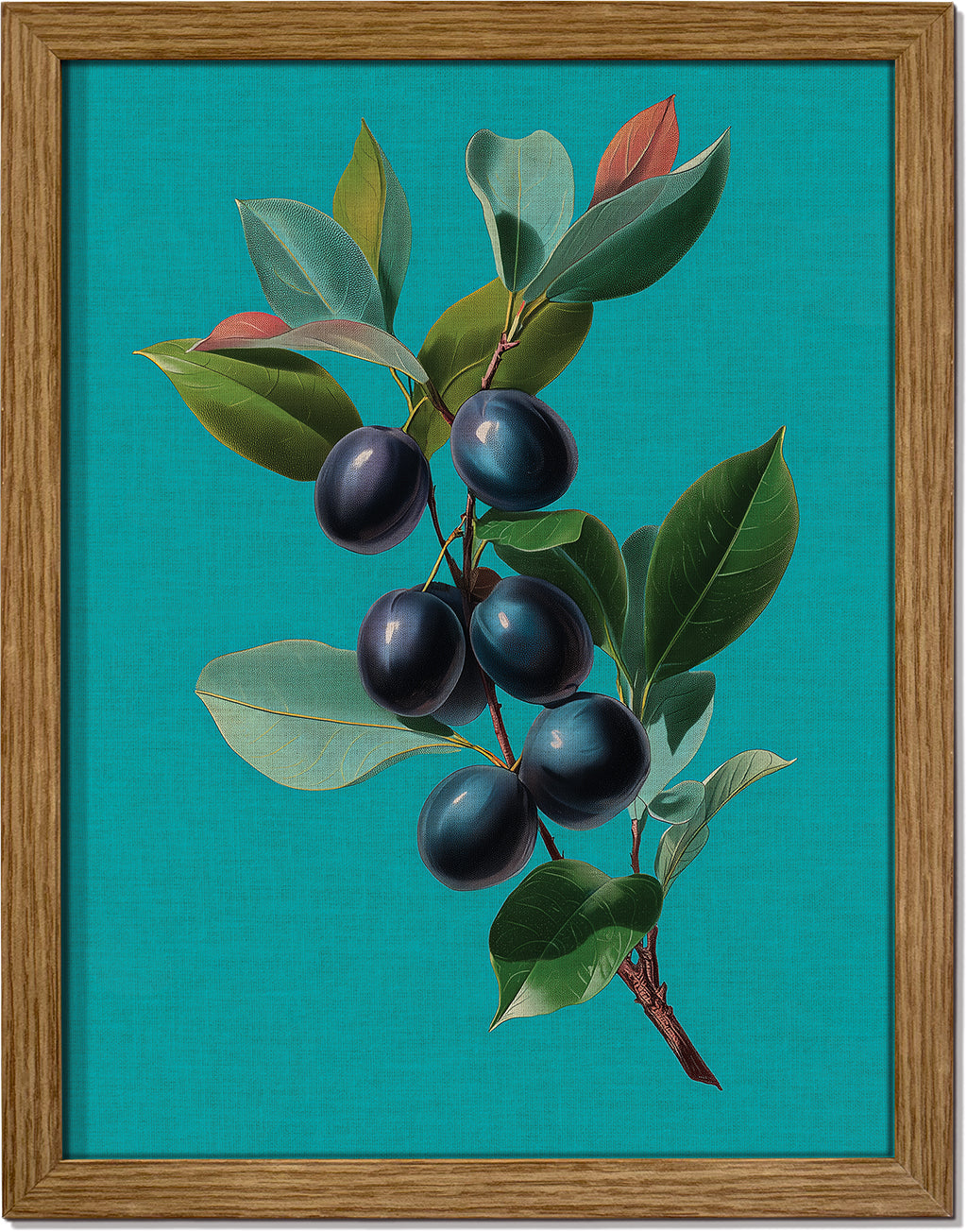 Jamun on Cyan