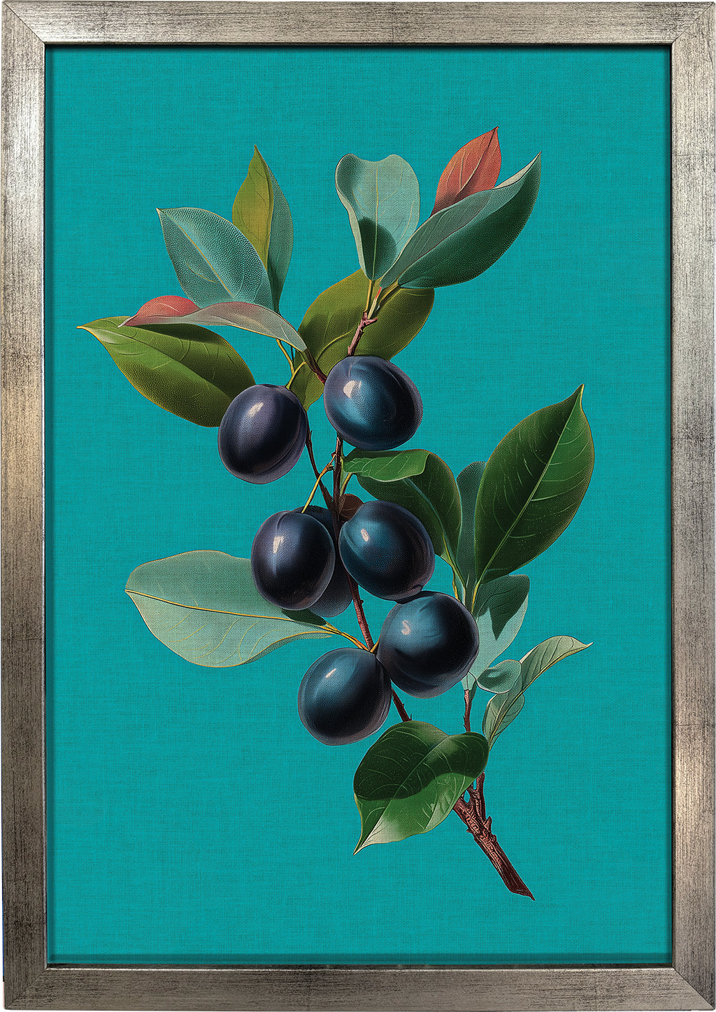 Jamun on Cyan