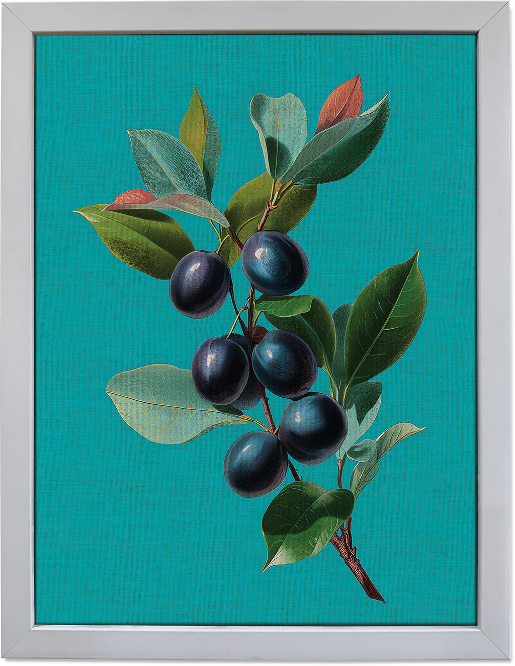 Jamun on Cyan