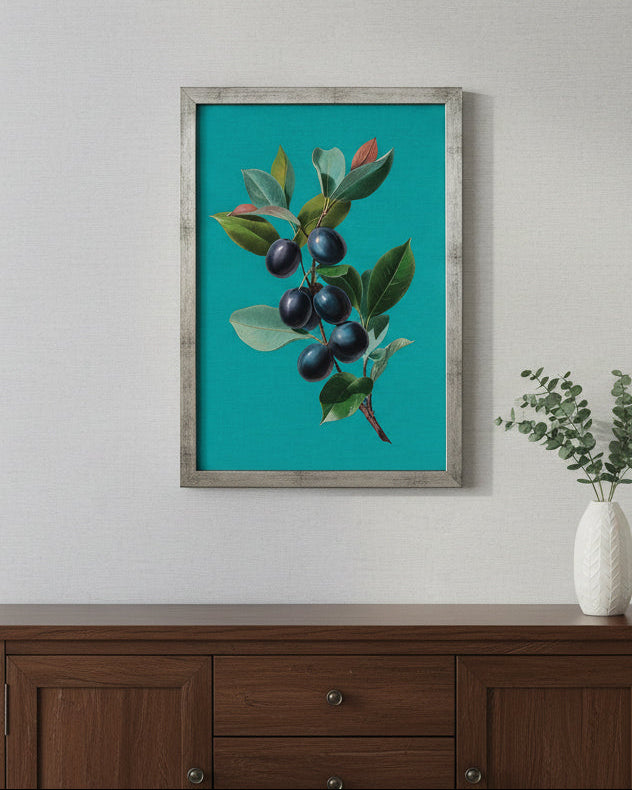Jamun on Cyan
