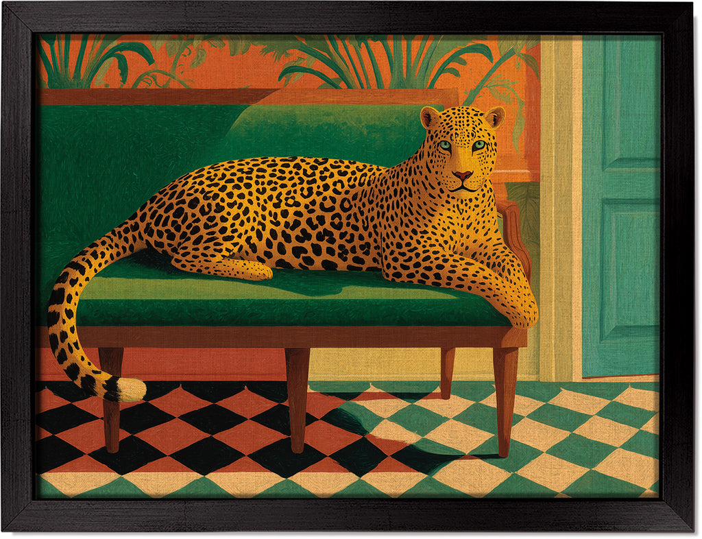 Leopard on the Emerald Couch