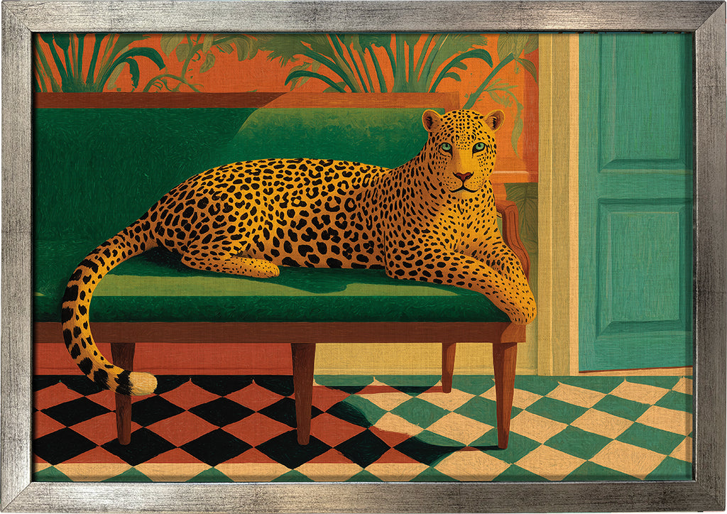 Leopard on the Emerald Couch