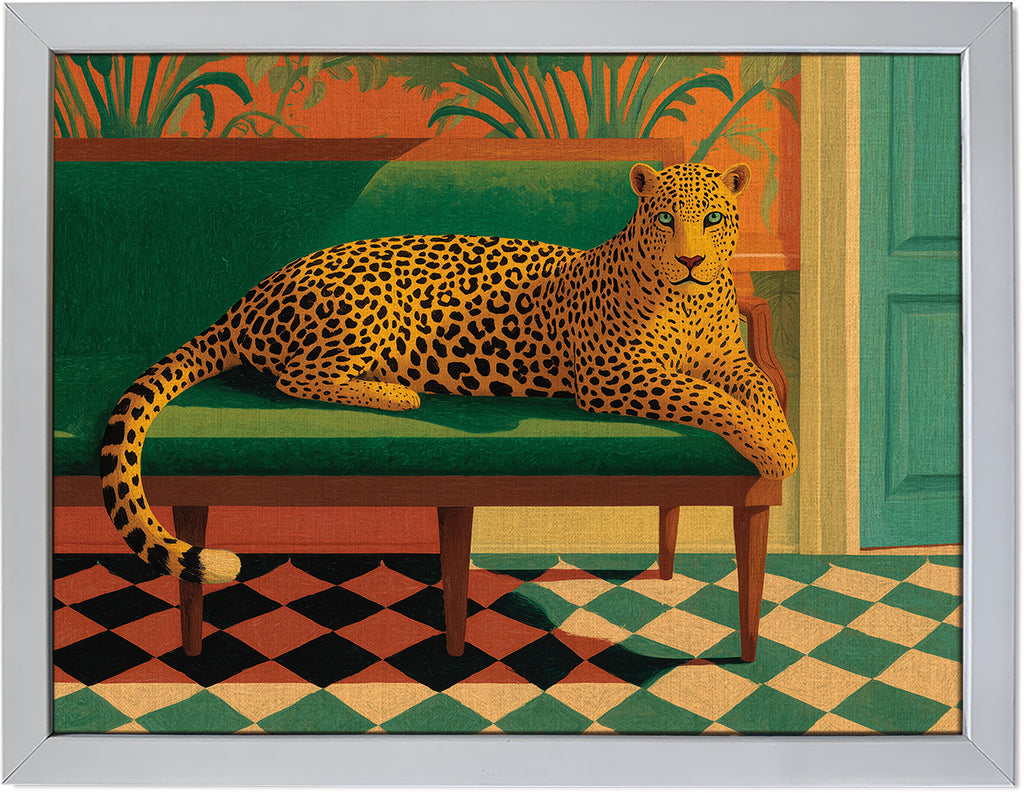 Leopard on the Emerald Couch