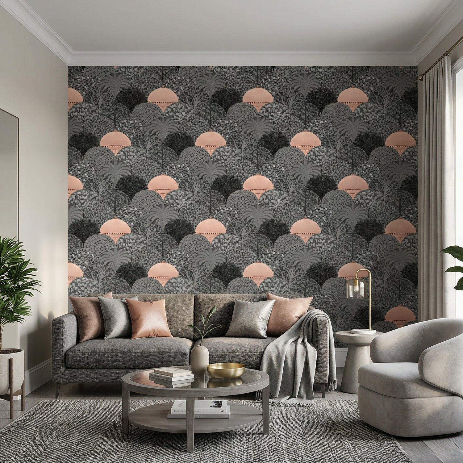 Lodhi Gardens -Copper & Grey