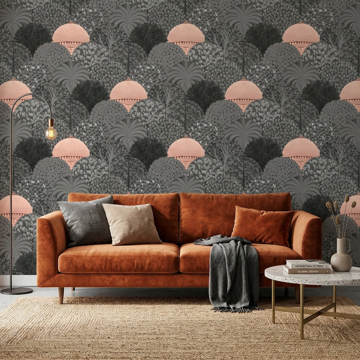 Lodhi Gardens-Copper & Grey