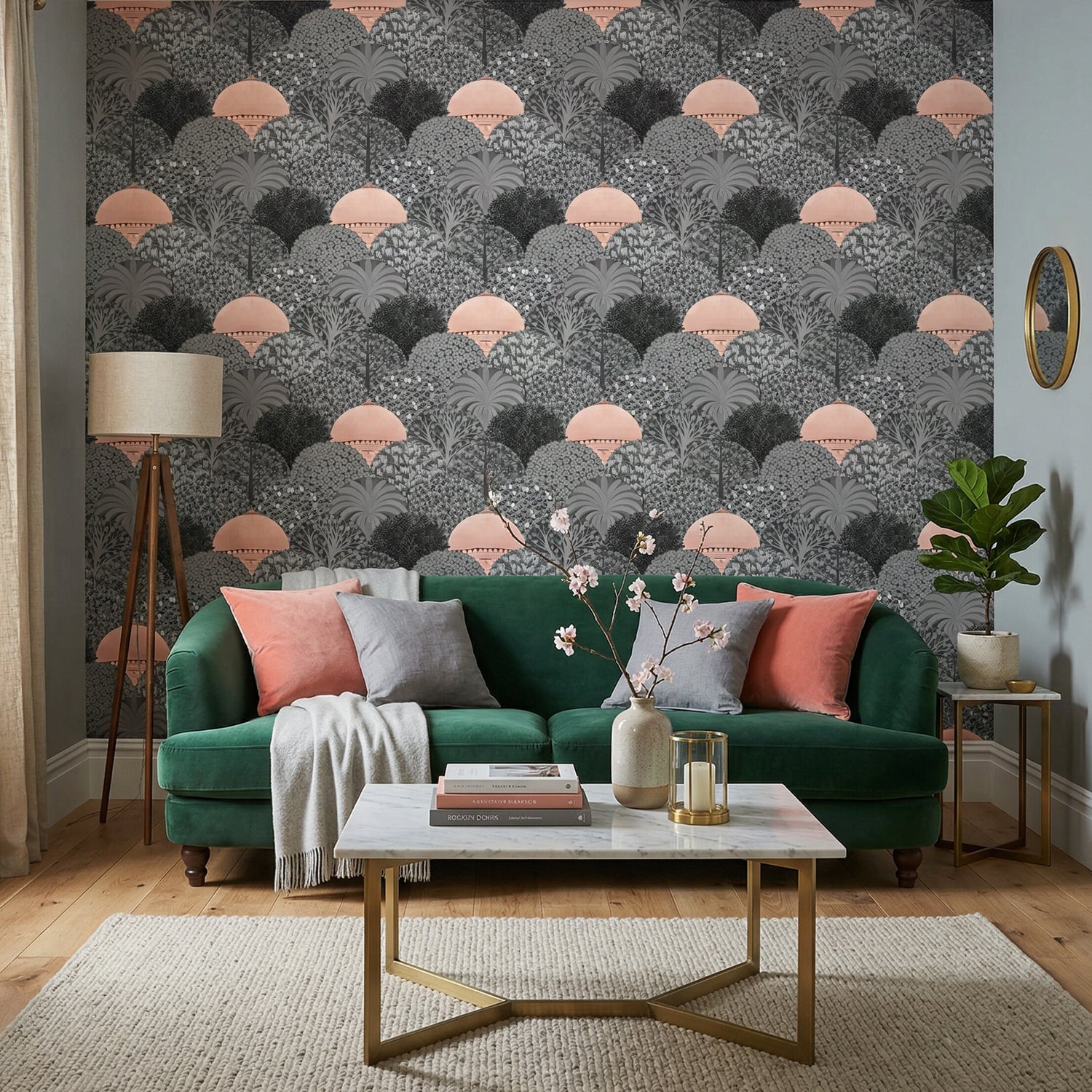 Lodhi Gardens -Copper & Grey