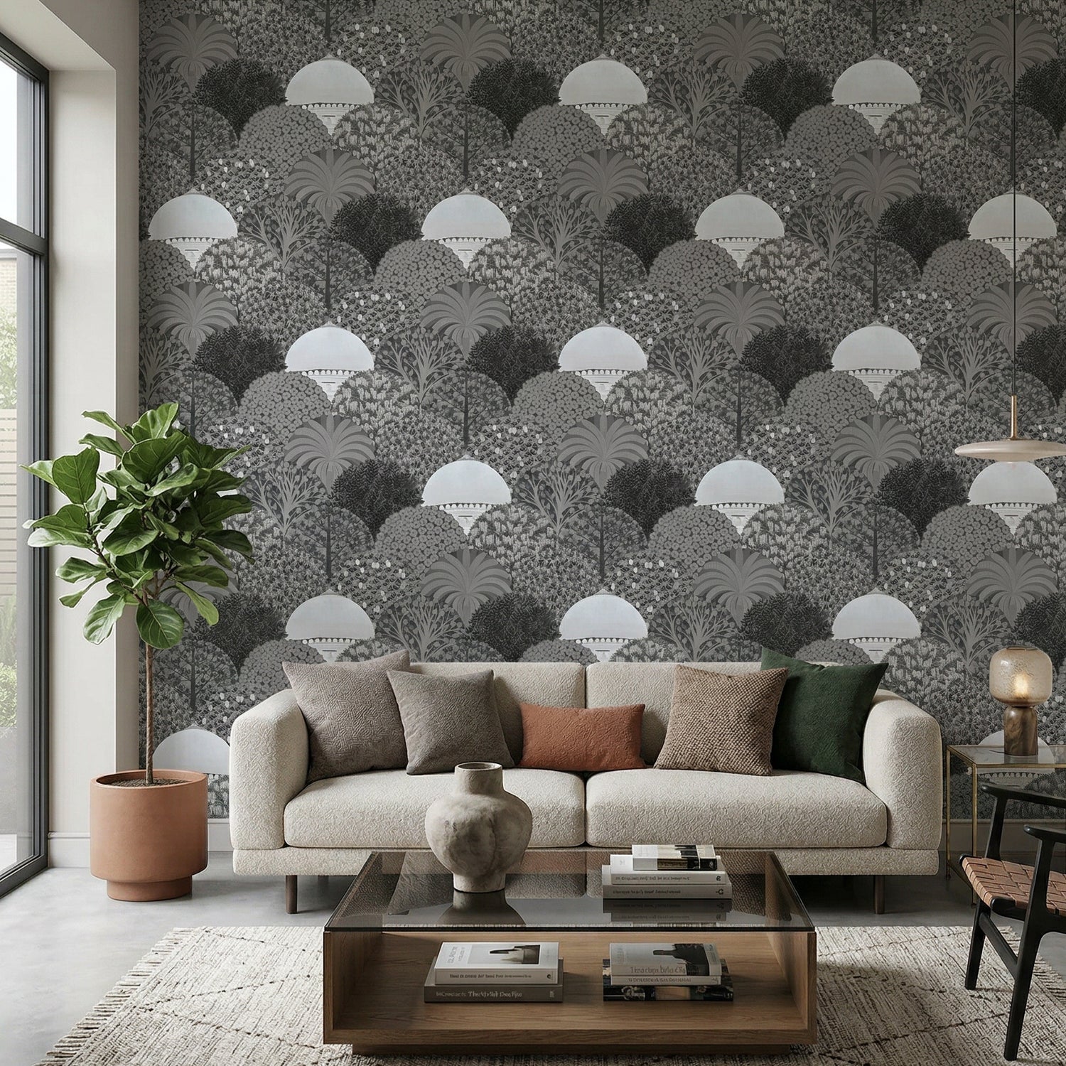 Lodi Garden -Silver & Grey