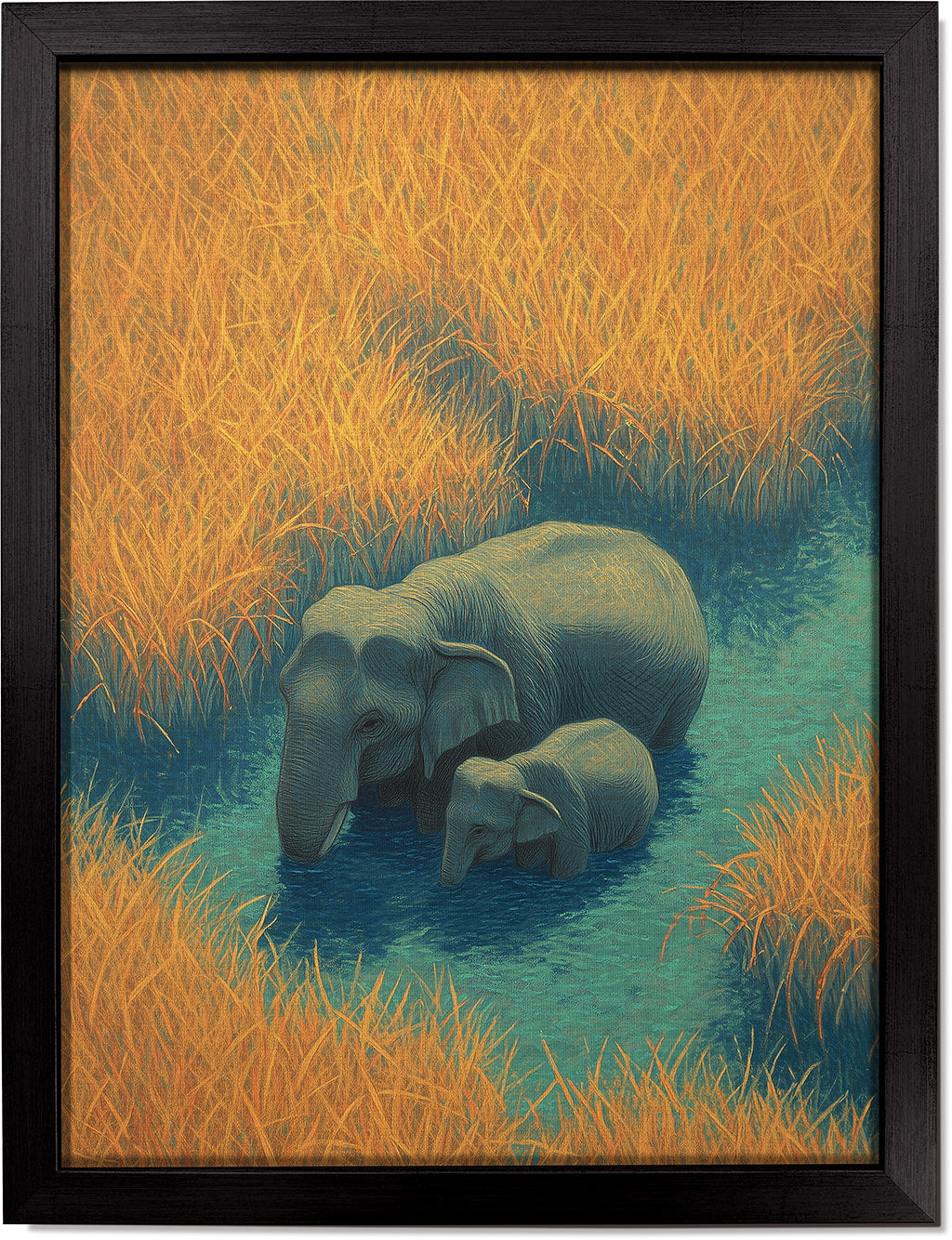 Mother & Calf in Kaziranga