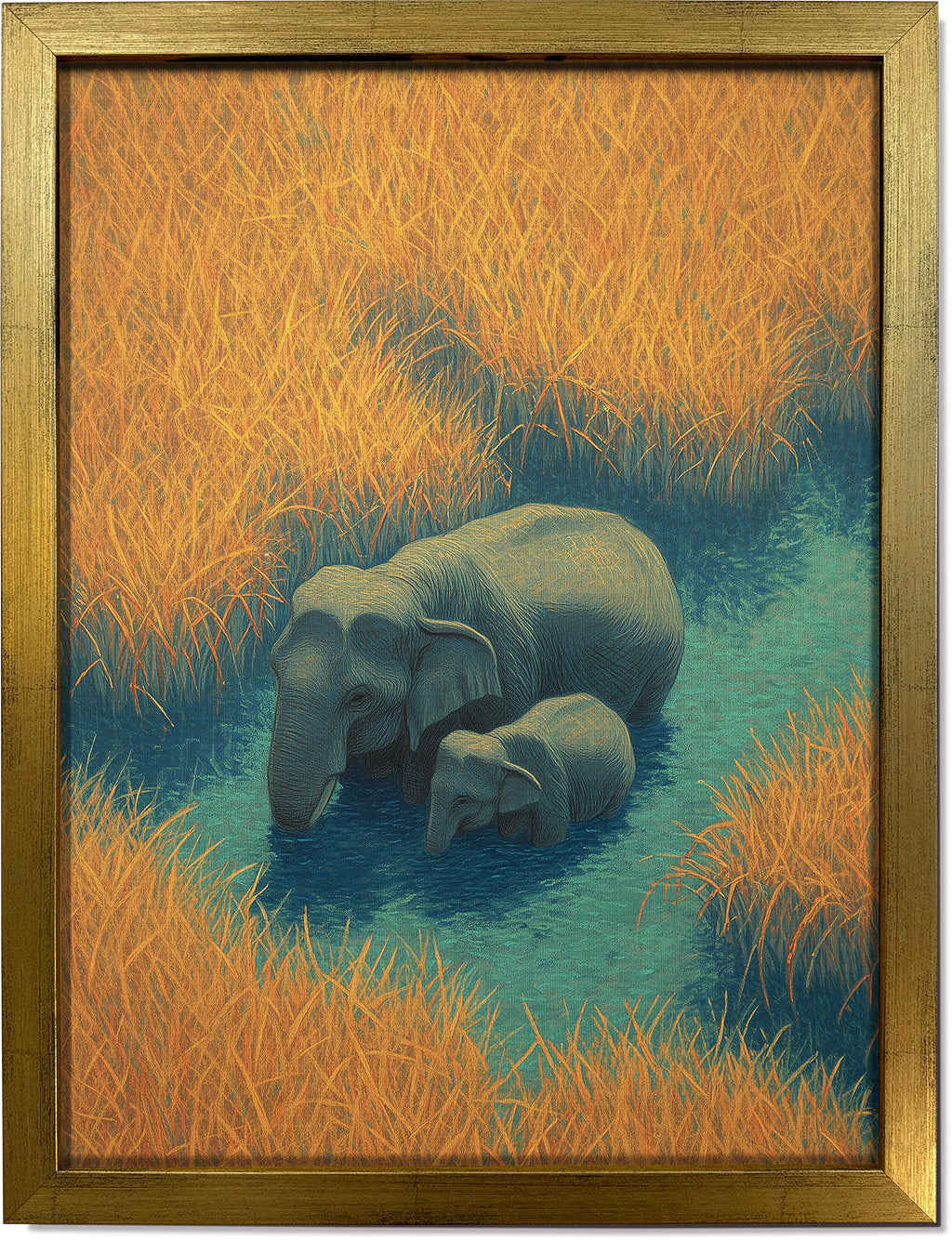 Mother & Calf in Kaziranga