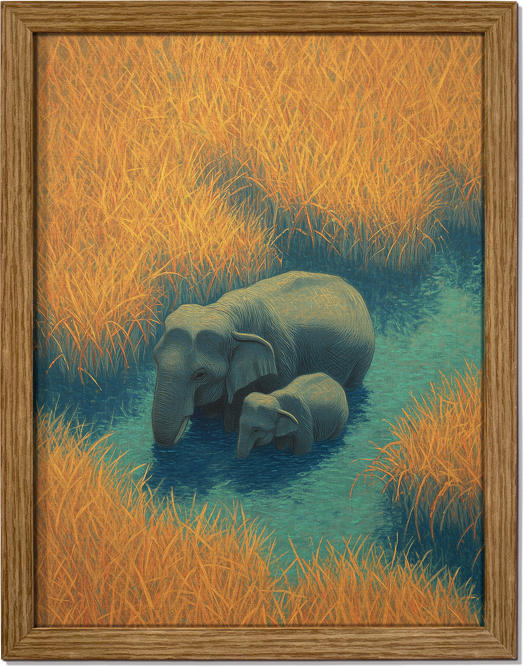 Mother & Calf in Kaziranga