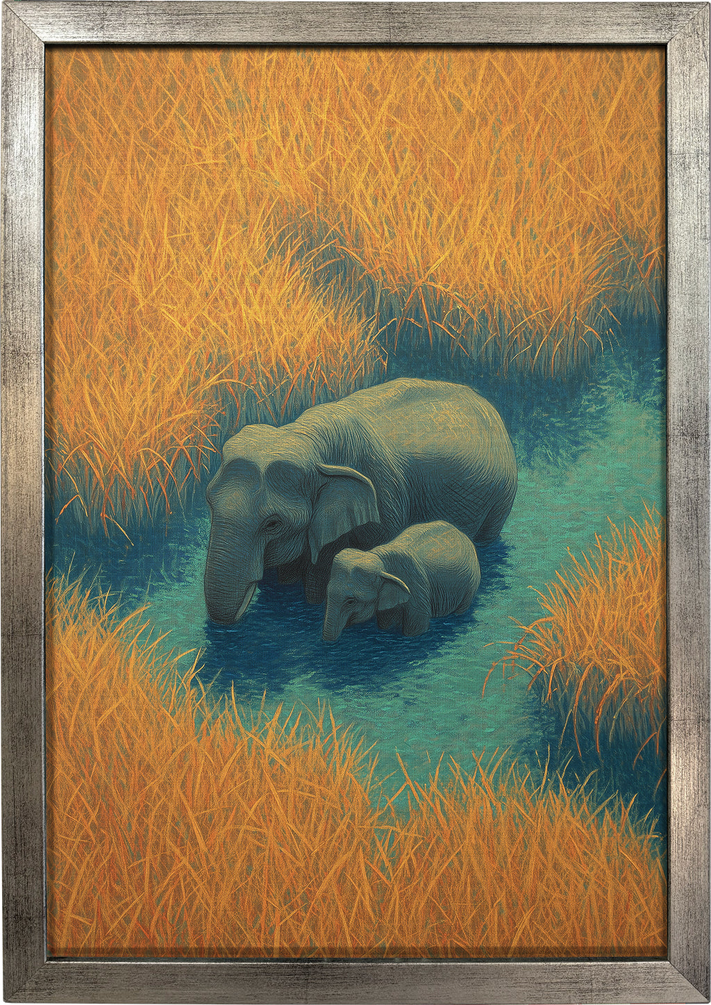 Mother & Calf in Kaziranga