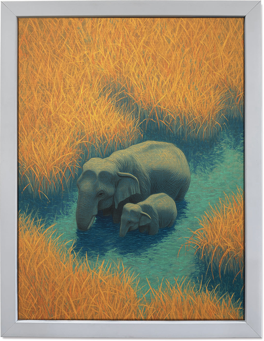 Mother & Calf in Kaziranga