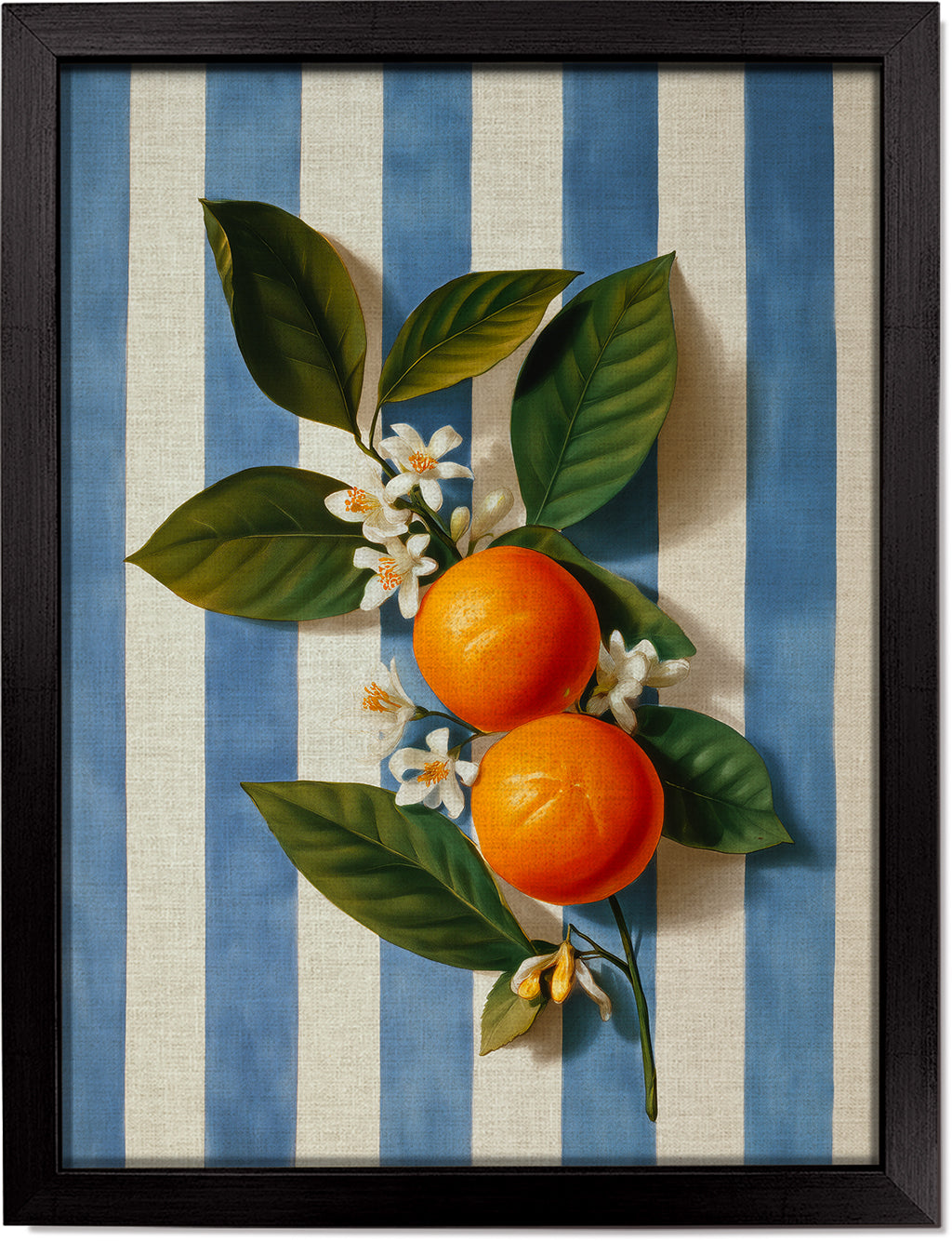 Oranges on Stripes
