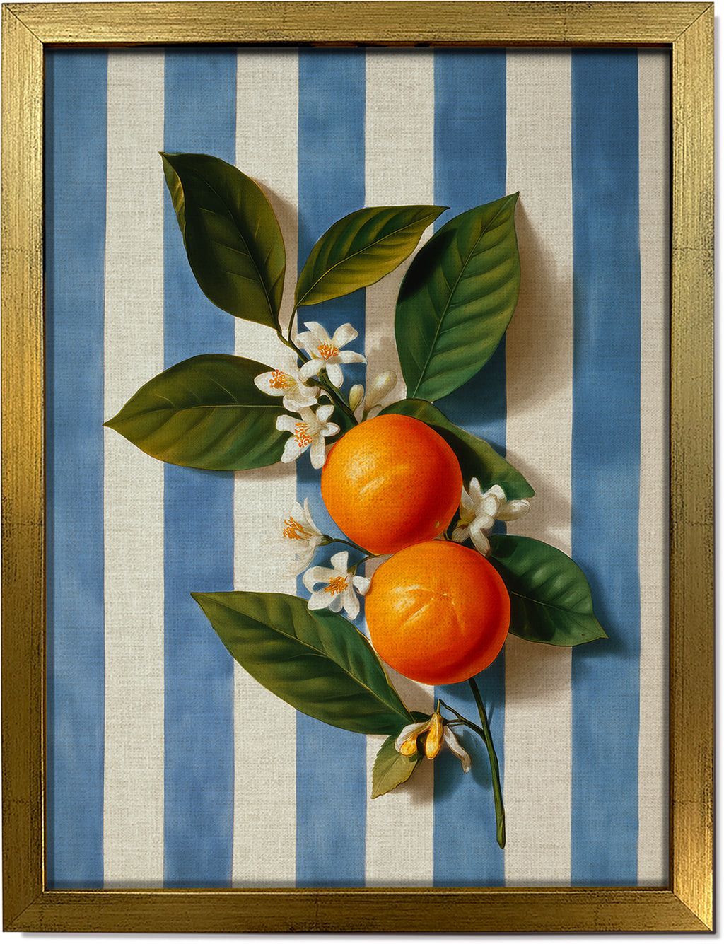 Oranges on Stripes
