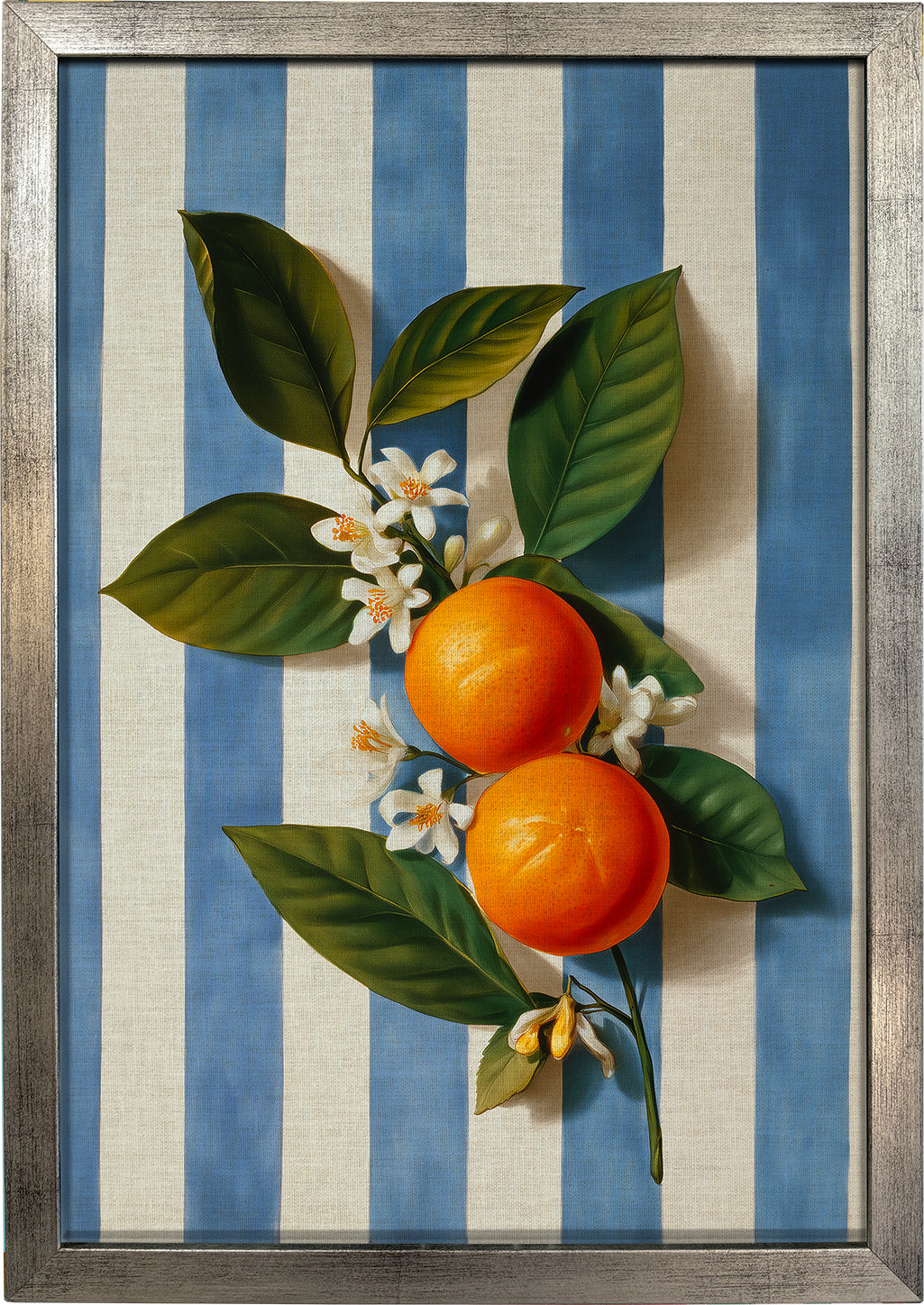 Oranges on Stripes