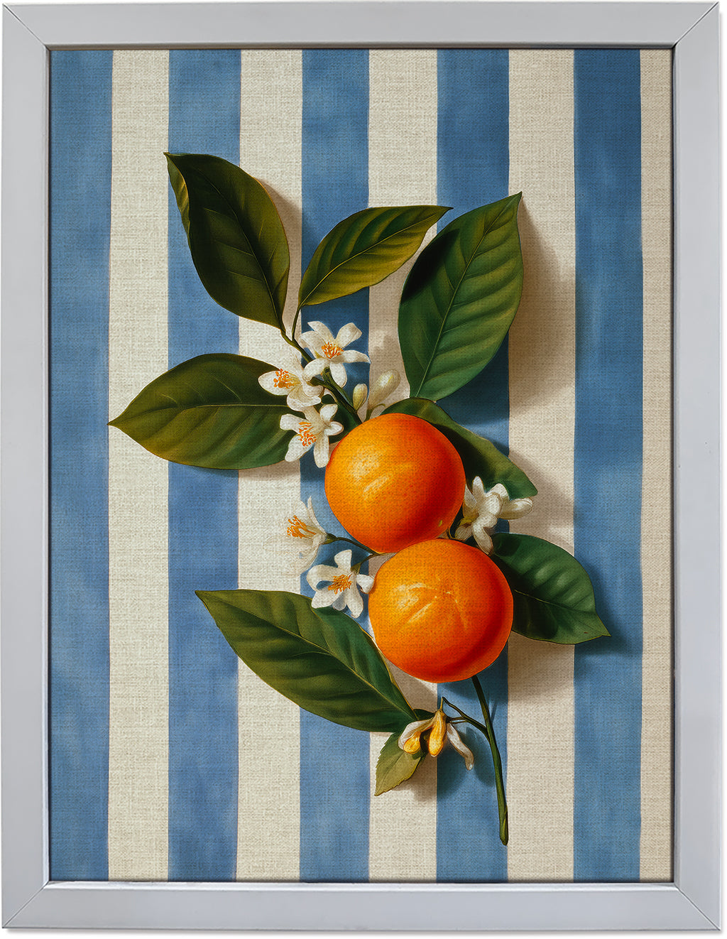 Oranges on Stripes