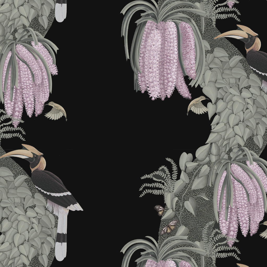 Orchid & Hornbill-Taupe Grey