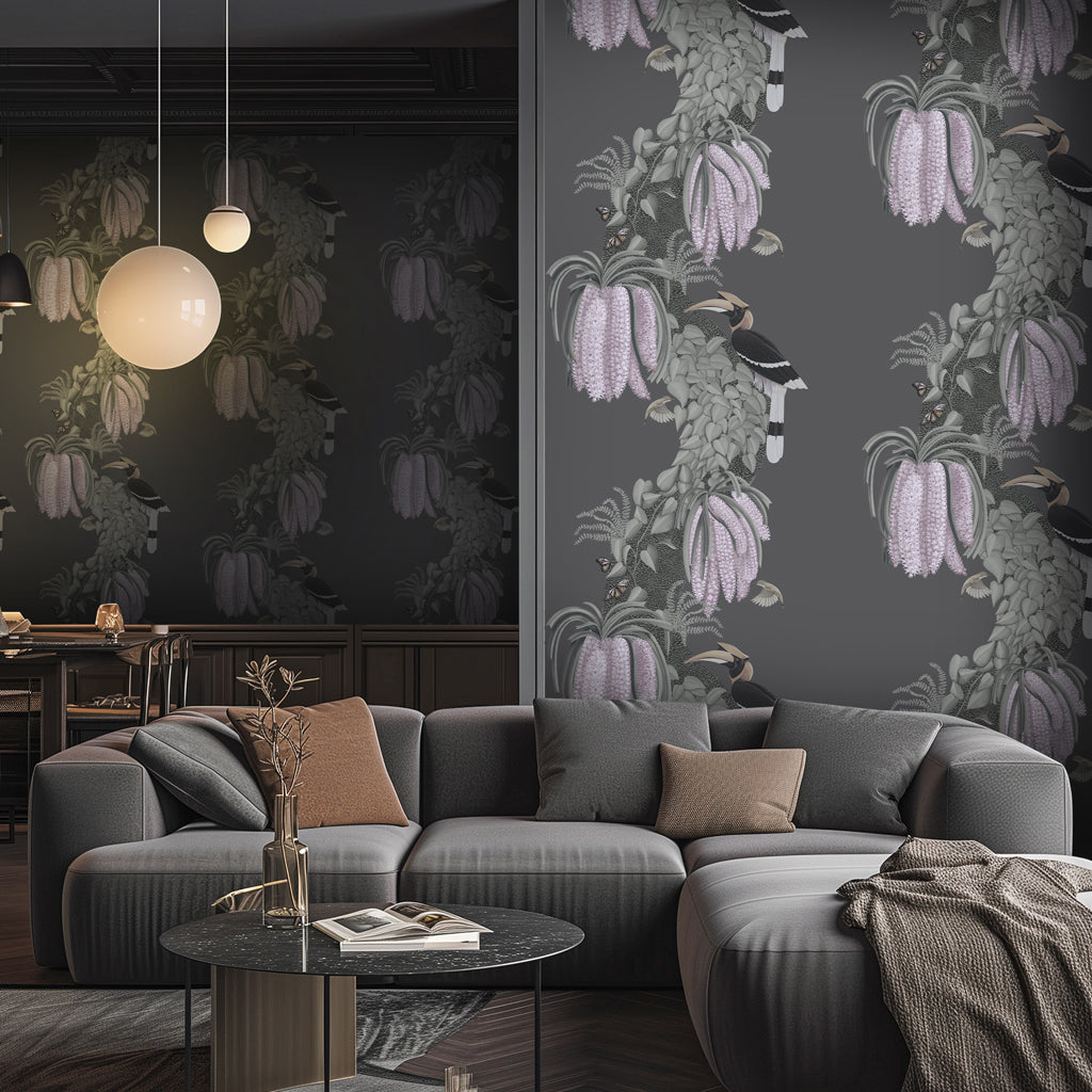 Orchid & Hornbill-Taupe Grey