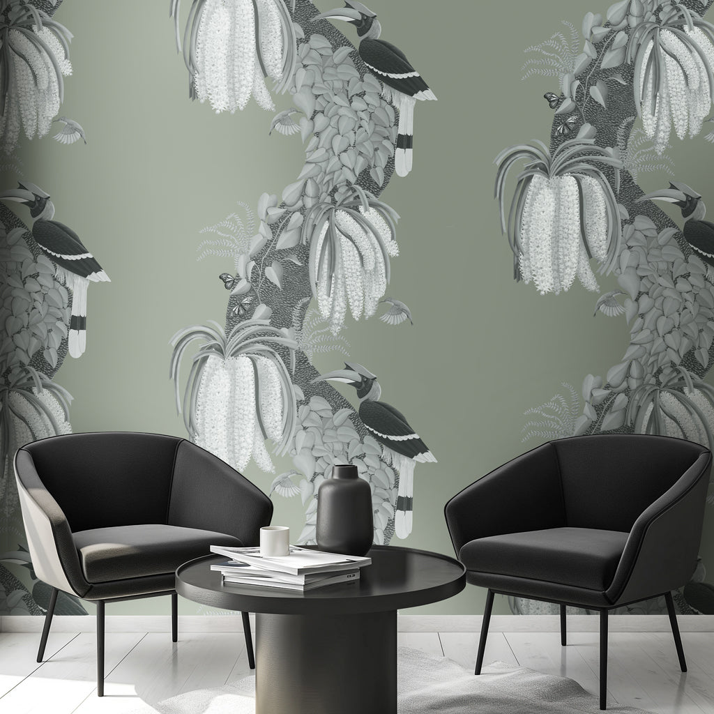 Orchid & Hornbill-Taupe Grey