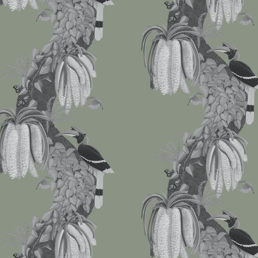 Orchid & Hornbill-Taupe Grey