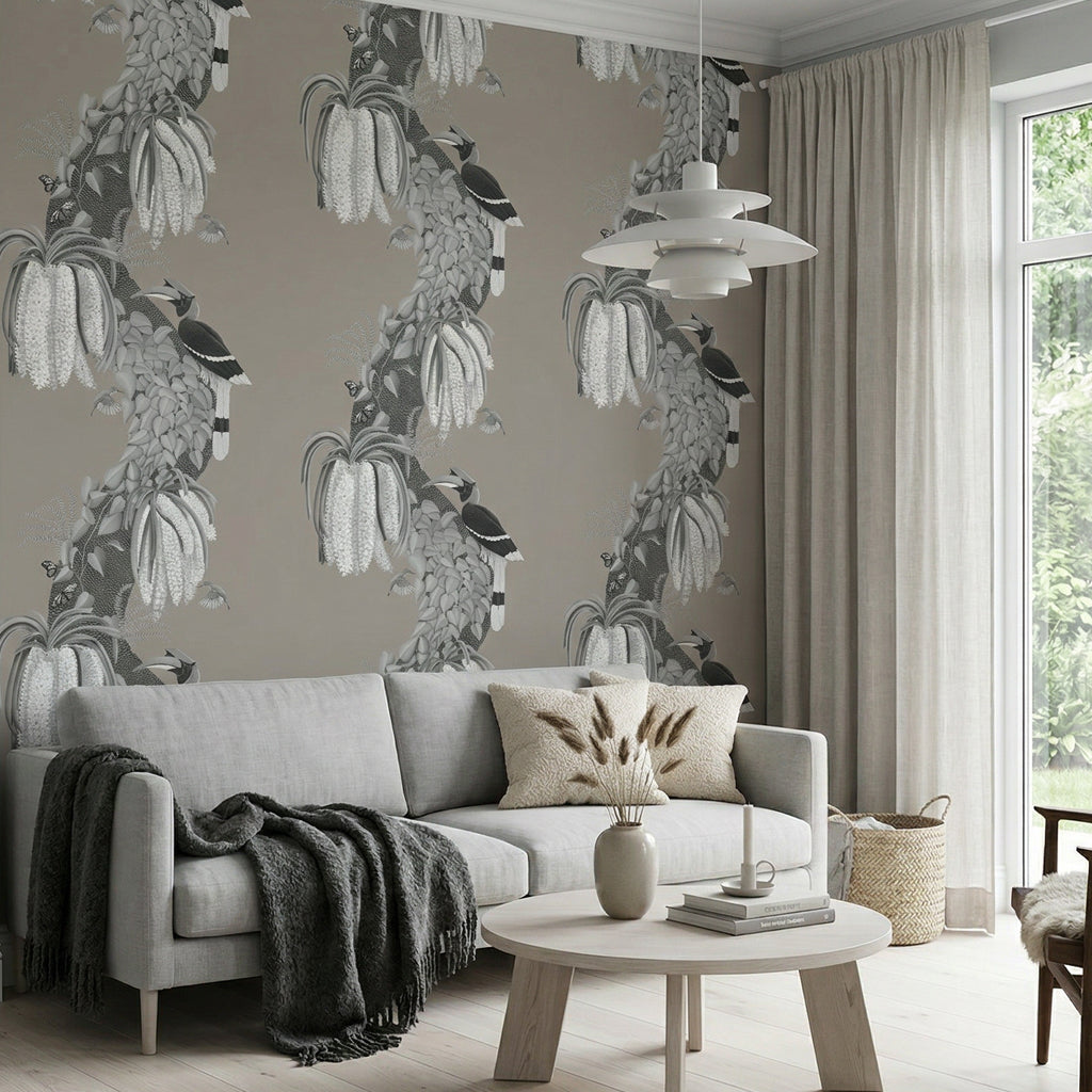 Orchid & Hornbill-Taupe Grey