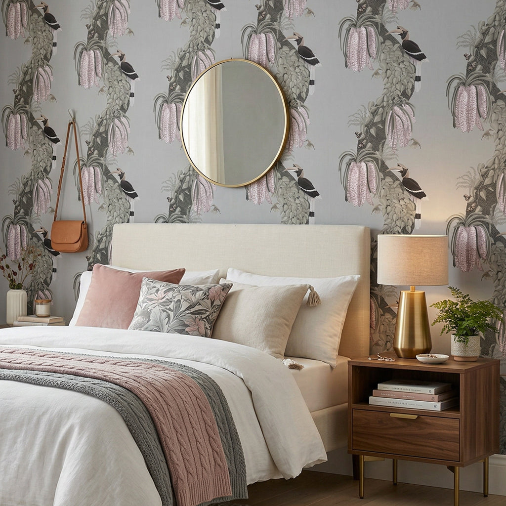 Orchid & Hornbill - Misty Grey