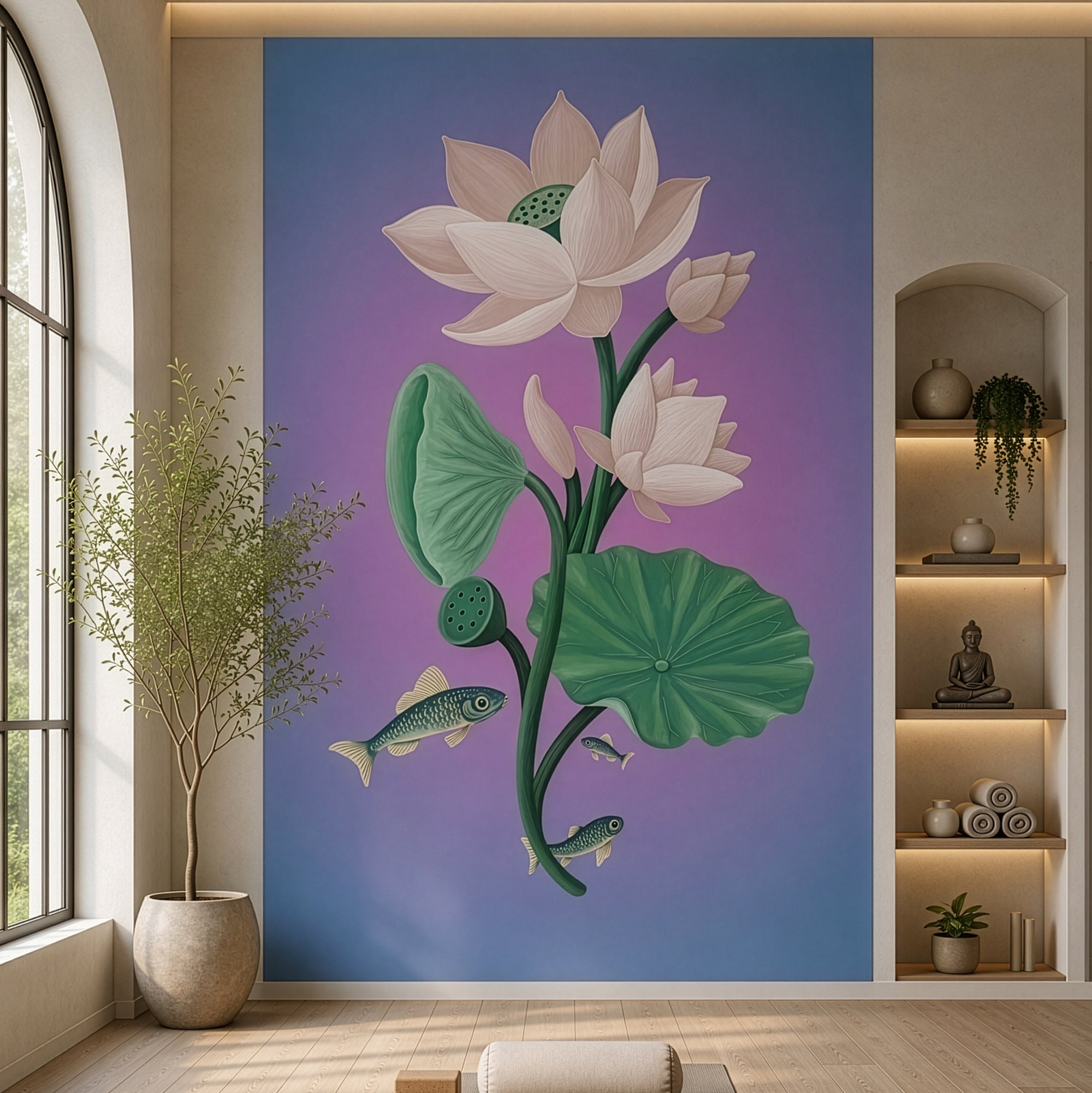 Padma-Lilac & Blue