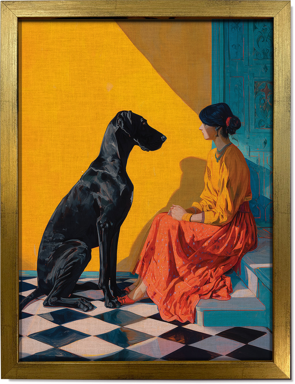 The Lady and the Great Dane